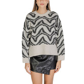 Only White Marabou Sweater -   -  Only.
